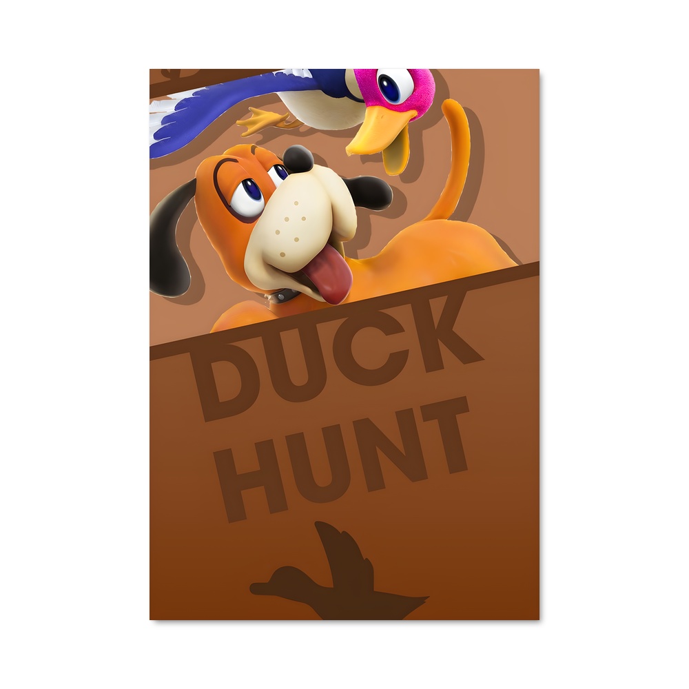 Poster Canard Chasseur – affiche Super Smash Bros